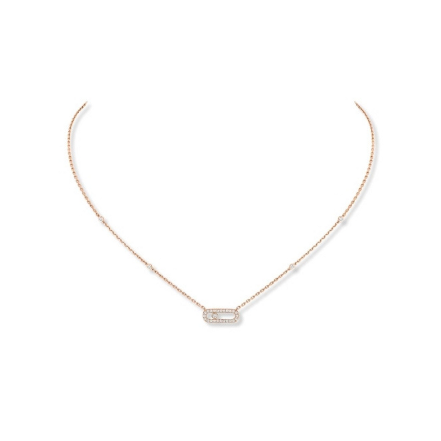 Gold-Plated CZ Malika Necklace