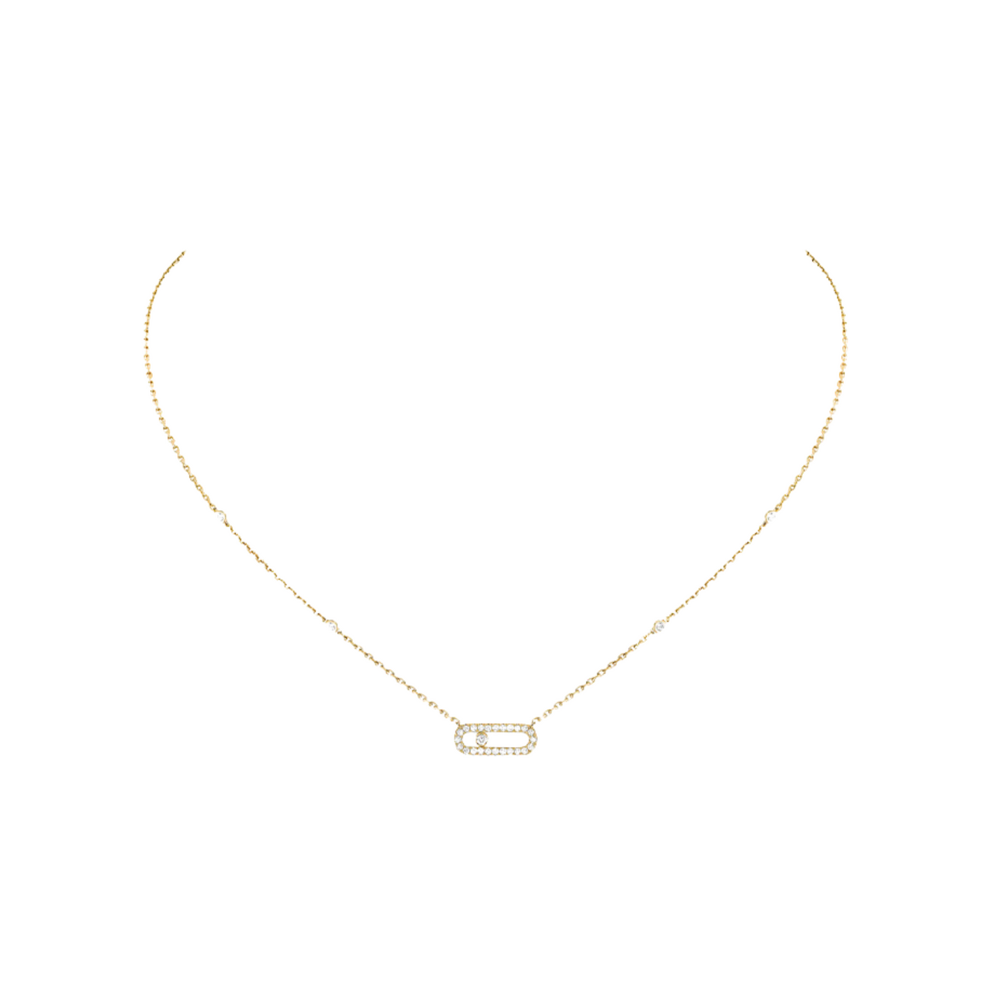 Gold-Plated CZ Malika Necklace